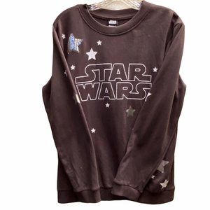 STARS WARS MENS BROWN ROUND NECK SWEATSHIRT SIZE S